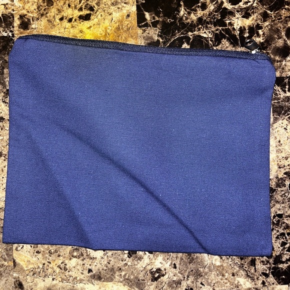 NWOT Blue Cosmetic Bag Fun Style Cute Saying-Selfie Prep Kit - Picture 3 of 13